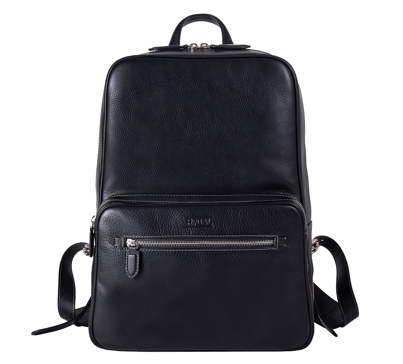 The Henley Mens Leather Backpack from Rydal in 'Black'.