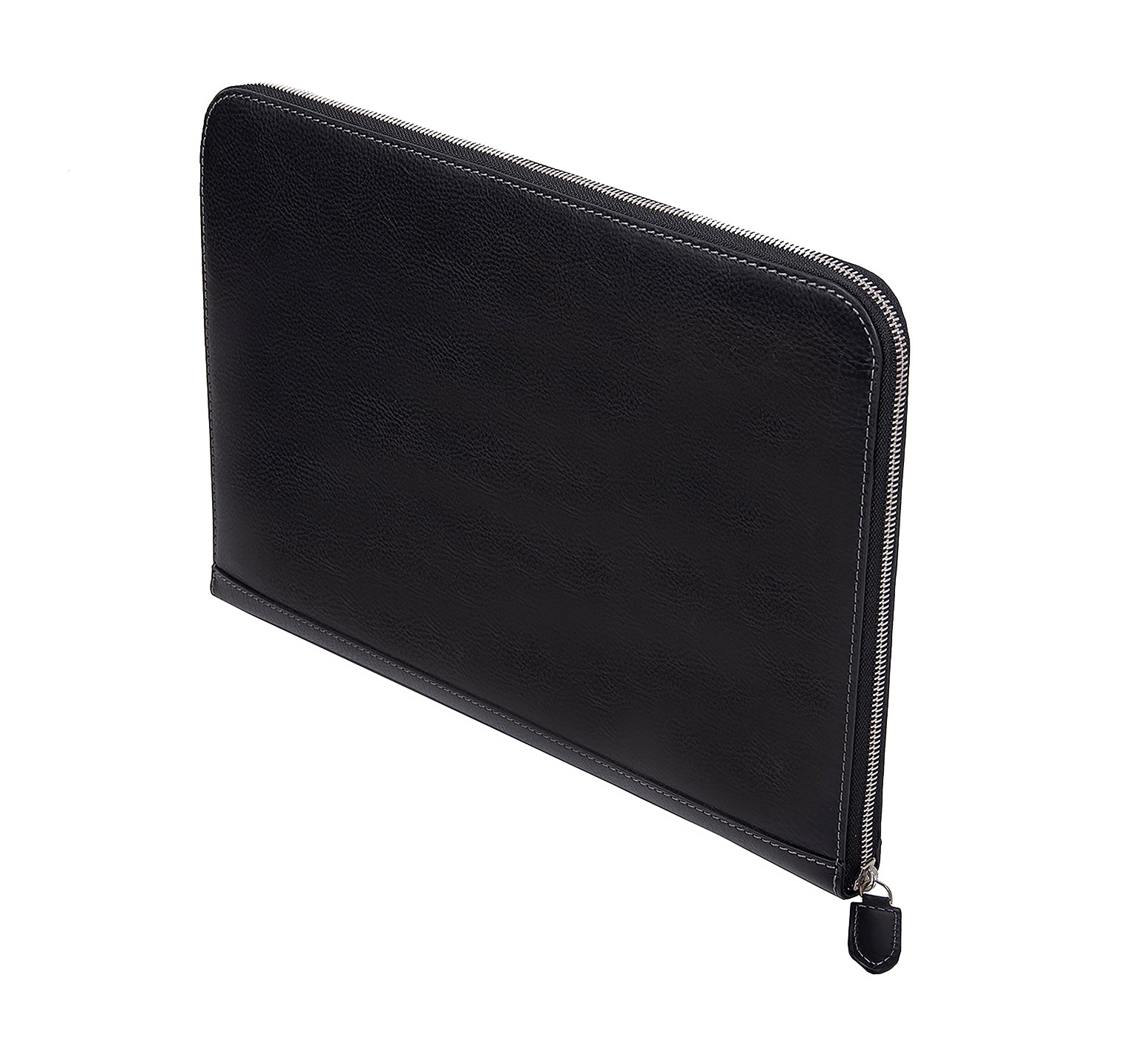 Albany Leather Document Holder from Rydal in 'Black' standing. 