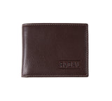 Mens Leather Wallet from Rydal in 'Dark Brown'.