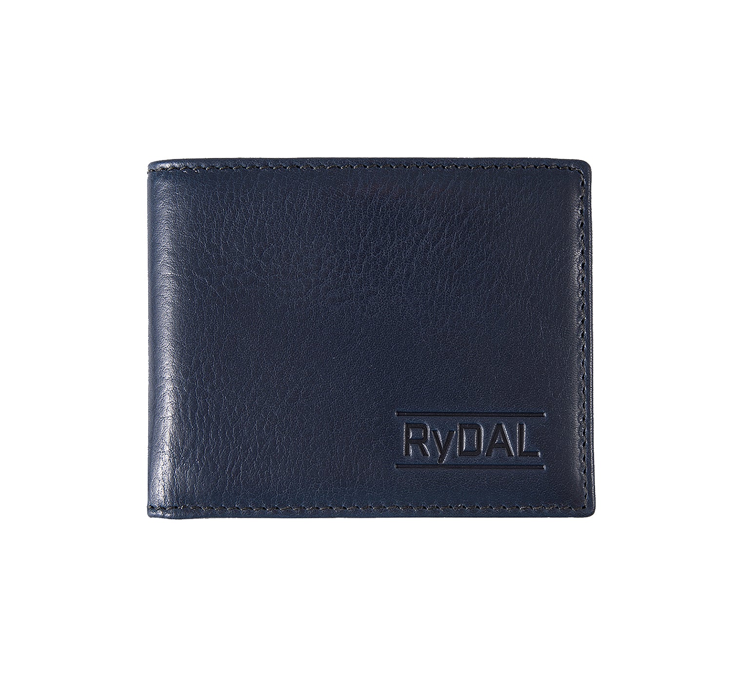 Mens Leather Wallet from Rydal in 'Royal Blue/Black'.